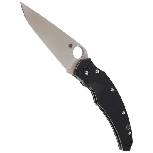 Spyderco - Opus Black G-10 PlainEdge Knife - C218GP