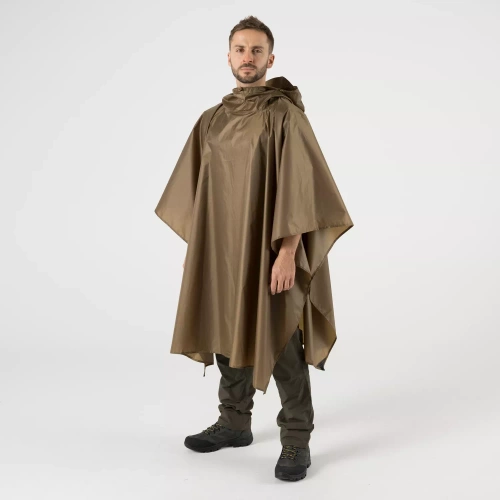 Helikon - Poncho Lightweight - Polyester Ripstop - Coyote - PO-LHW-PO-11