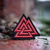 M-Tac - 3D PVC Patch Valknut - Red / Black - 51163233
