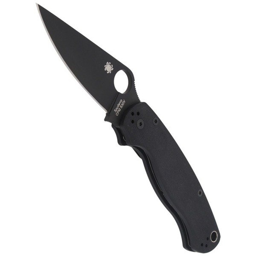 Spyderco - Para Military™ 2 G-10 Black / Black Blade Knife - C81GPBK2