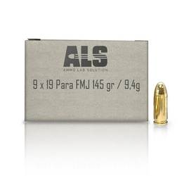 ALS - Reelaborated Sport Ammunition 9 x 19 Para FMJ 145 gr - 250 rounds
