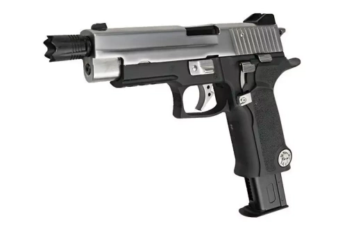 WE - ASG Pistol Replica P-Virus - Green Gas - Black/Silver - WET-02-006748