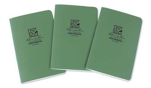 Rite in the Rain - All-Weather Notebook - 4 5/8 x 7" - 3 pcs - 971FX - Olive