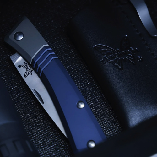 Benchmade - Folding Knife 315BK Successor - M390 - Blue- 315BK