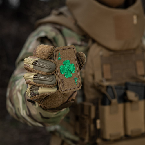 M-Tac - Lucky Card Patch - Cordura 500D - Clover - Coyote - 51391005