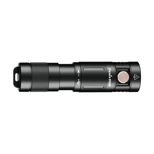 Fenix - Rechargeable LED Keychain Flashlight E09R - 600 lumens - Black - 039-485