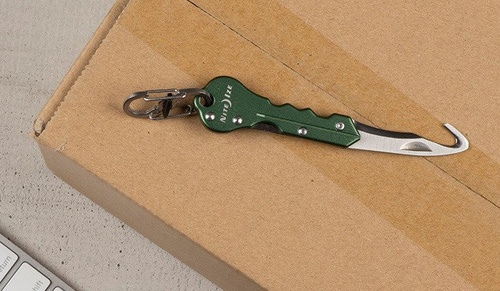 Nite Ize - DoohicKey Key Chain Hook Knife - Olive - KMTC-08-R7