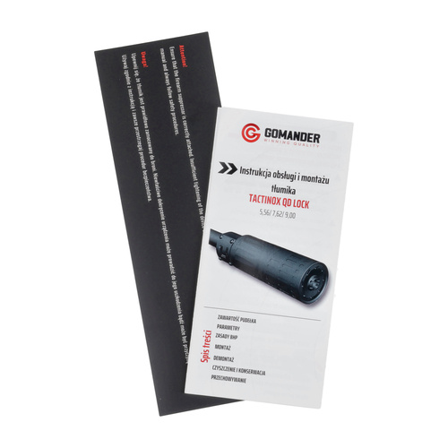 Gomander - Gun Silencer Tactinox PCC QD L - 9 mm - M26x1.5 - Sand - TB0.9680_2 FDE