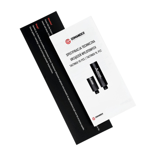 Gomander -  Gun Silencer Tactinox DT 9L PCC - 1/2x36 - FDE - TB0.9140_2-1_2x36