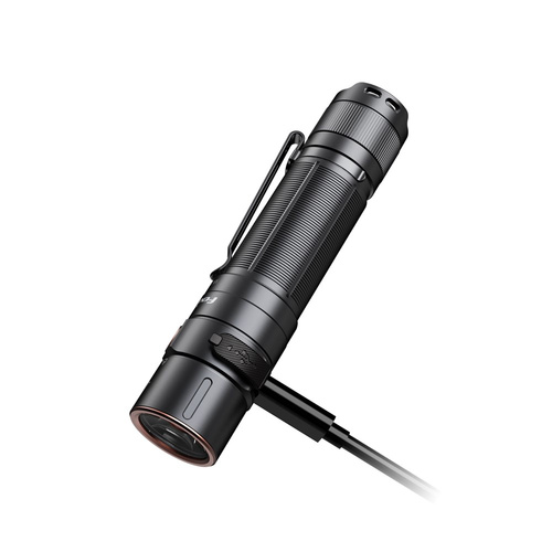 Fenix - Tactical Flashlight E35R with 5000 mAh Battery + AOD-S V2.0 Diffuser - 3100 lm - Black - E35R+AOD-S V2.0
