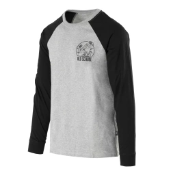 Helikon - Old School Long Sleeve T-Shirt - Grey Melange - TS-OLD-CO-2M