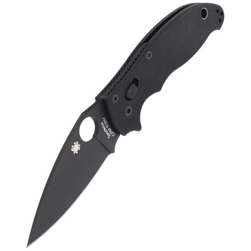 Spyderco - Manix™ 2 G-10 Black / Black Blade Knife - C101GPBBK2
