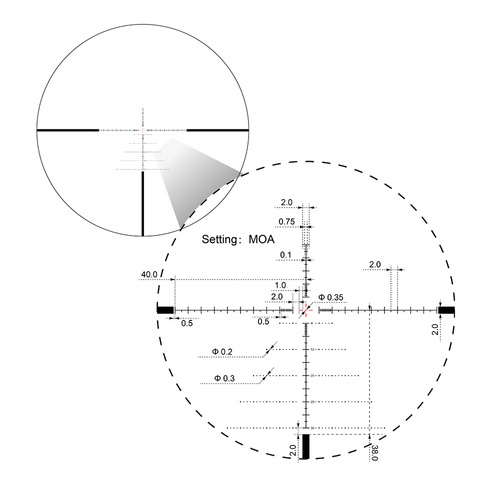 Vector Optics - Rifle Scope Sentinel 6-24x50 - 50 mm - FFP - SCFF-57