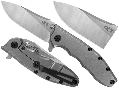Zero Tolerance - Folding Knife ZT Hinderer 0562TI - CPM 20CV - Gray - 0562TI