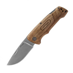 Walther - Folding Knife EDC BWK 2 - Back Lock - Wooden Handle - 5.0830