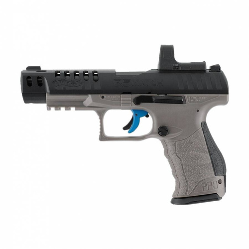 Walther - Q5 Match 5" Combo SET CO2 Airgun with Umarex RDS 8 Red Dot - 4.5 mm - 5.8421-1