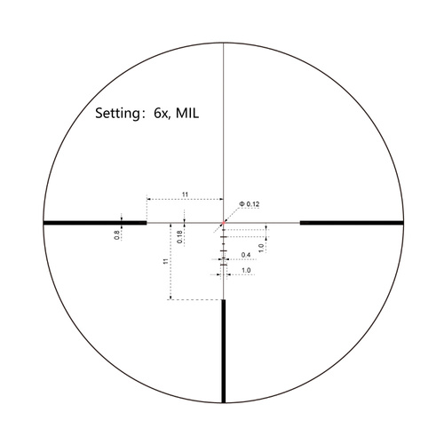 Vector Optics - Continental x6 Tactical Rifle Scope - 1-6x24i - Black - SCOC-44
