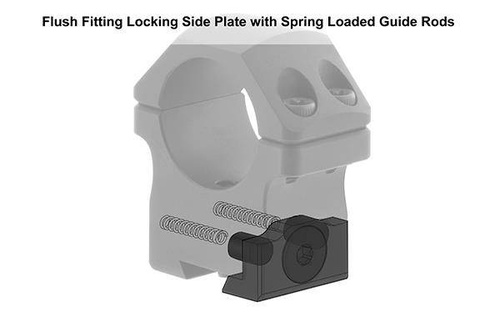 Leapers - Two Piece Mount UTG POI 30/11 - 30 mm - Medium - Black - RDU013015