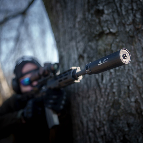 Gomander - Tactinox QD L gun suppressor - 5.56 mm - M26x1.5 thread - Black - TB0.9650