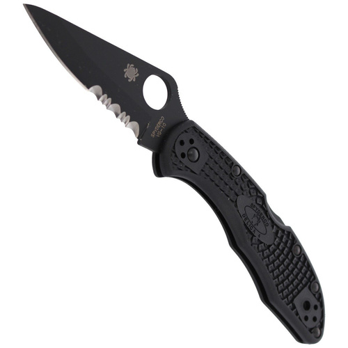 Spyderco - Delica® 4 FRN Black / Black Blade Knife - C11PSBBK