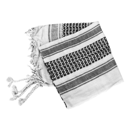 Mil-Tec - Head Scarf Shemagh Arafat - Cotton - White-Black - 12613000