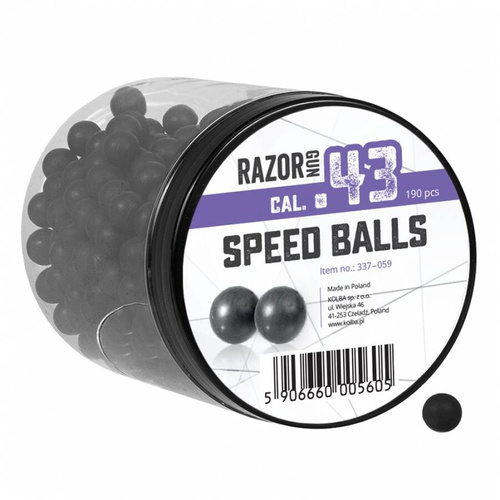 RazorGun - Rubber Bullets RAM .43 for Umarex T4E M&P9 / TPM1 / PPQ - 190 pcs - 337-059