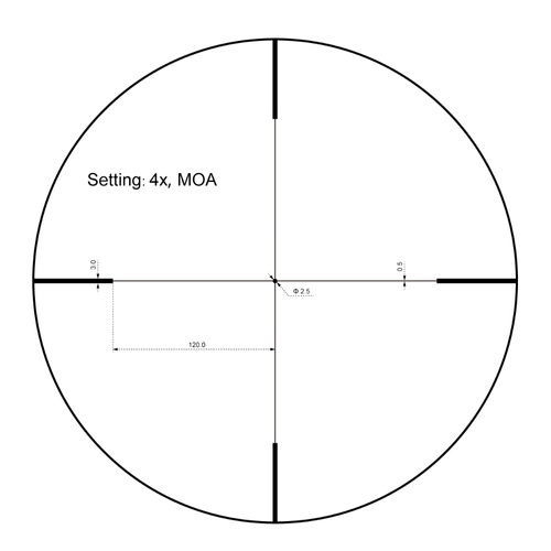 Vector Optics - Riflescope Forester JR. 1-4x24 - Black - SCOC-28