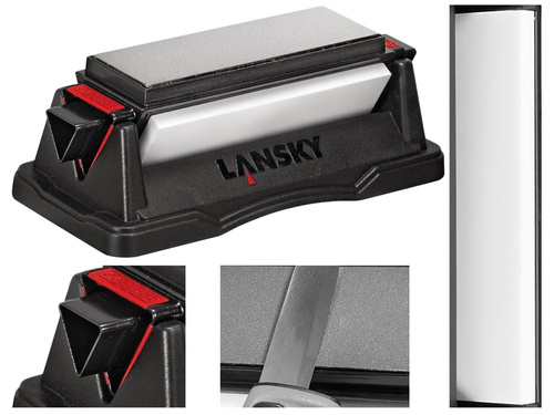 Lansky - Tri-Stone Benchstone Knife Sharpening Kit - 2 x 6" - BS-TR100