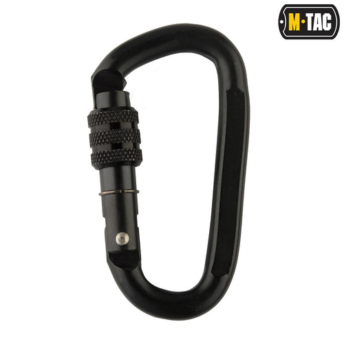 M-Tac - Steel carabiner - 10 cm - Black - HWDSK01