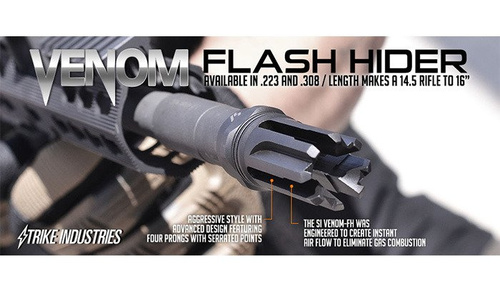 Strike Industries - Venom Flash Hider - .223 / 5.56x45 - SI-Venom-FH-223/5.56 