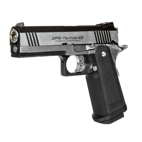 Tokyo Marui - Replica ASG of the Pistol Hi-CAPA Custom - Black/Silver - TMR-02-029604