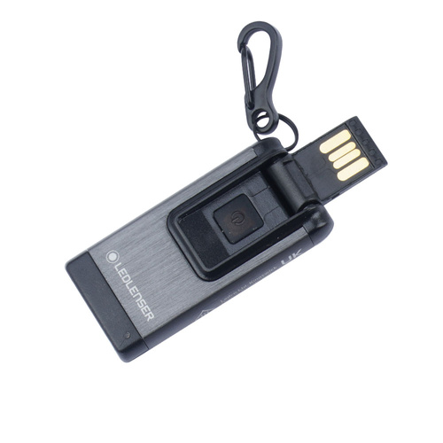 Ledlenser - Rechargeable LED Flashlight / Pedant K4R - 120 lm - Grey - 502574