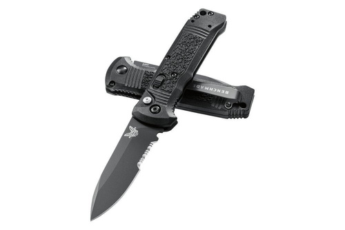 Benchmade - Automatic Folding Knife Casbah - Serrated - S30V - 4400SBK