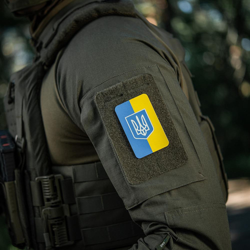 M-Tac - Patch - Flag of Ukraine with Coat of Arms 80x50mm - Vertical - 51304099.