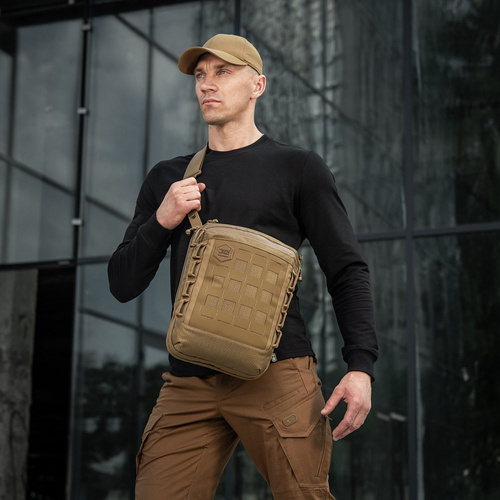 M-Tac - Laser Cut Hex Shoulder Bag - Cordura - Coyote - 10241005