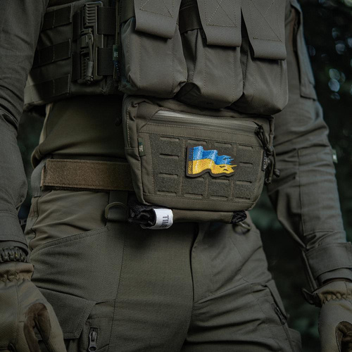 M-Tac - Ukraine Flag Patch - Embroidery - Cordura 500D - Right - Ranger Green - 51298123