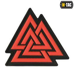 M-Tac - 3D PVC Patch Valknut - Red / Black - 51163233