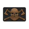 M-Tac - 3D Patch - Bearded Skull - Black / Coyote - 51113205