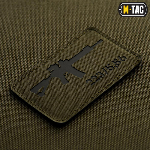 M-Tac - AR-15 223/5.56 Laser Cut Patch - Ranger Green/Black - 51111232