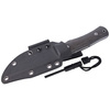 FOX - Tactical Knife Explorator Linen Micarta - 440C - Black - BF-749