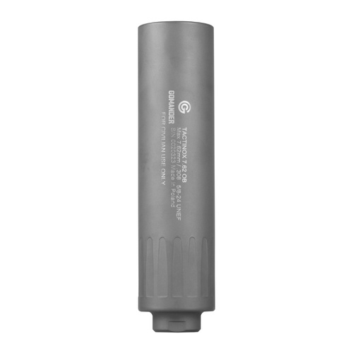 Gomander - Tactinox 7.62 OB gun silencer - Slide-on - 5/8x24 thread - Gray.