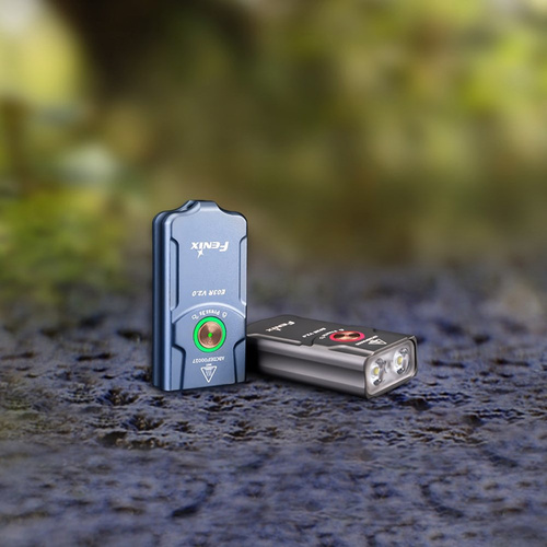 Fenix - LED Flashlight E03R V2 - 500 lm - With 400 mAh Battery - Blue - E03RV2BL