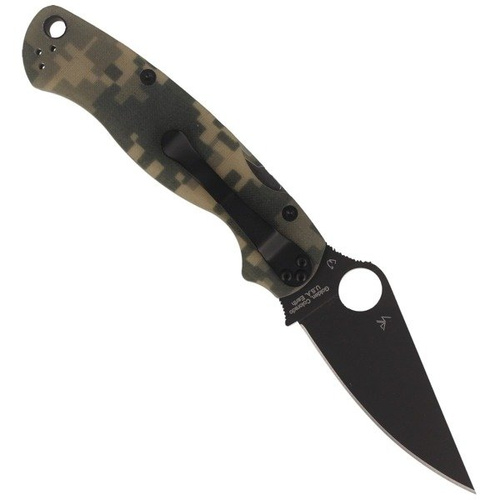 Spyderco - Para Military™ 2 G-10 Digital Camo / Black Blade Folder Knife - C81GPCMOBK2