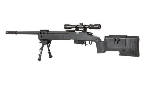 Specna Arms - SA-S03 CORE™ Sniper rifle replica with scope and bipod - Black