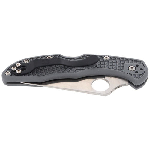 Spyderco - Delica® 4 FRN Flat Ground Gray Knife - C11FPGY