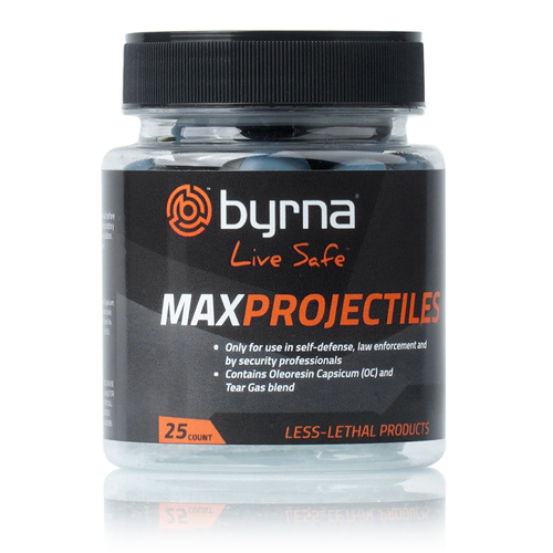 Byrna - Max CS / OC Pepper Spray Rounds - Caliber .68 - 25 pcs - HH68315-1