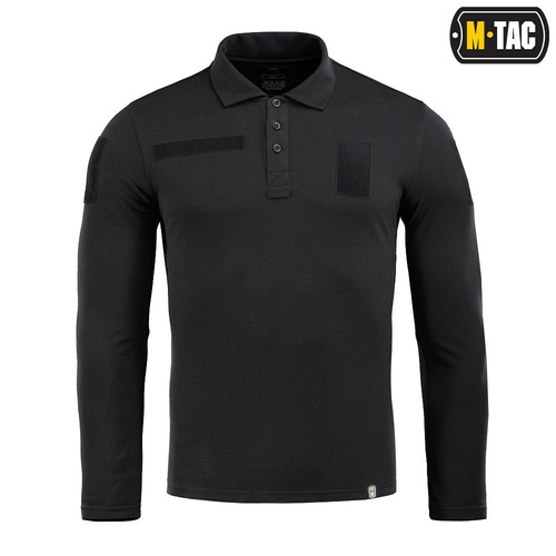 M-Tac - Tactical Polo Shirt with Long Sleeves - Black - 80021002