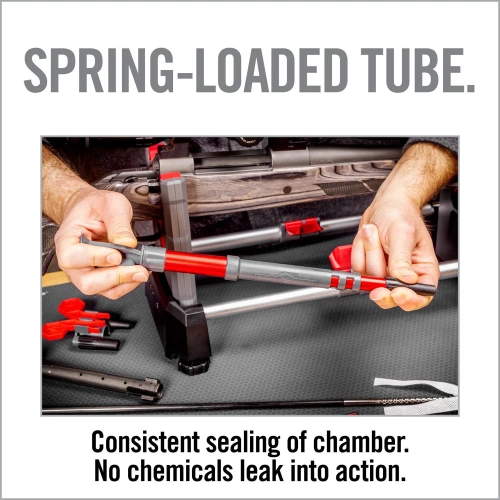 Real Avid - Barrel Tube Cleaning Kit Smart-Fit Bore Guide- Gray/Red - AVBMBG