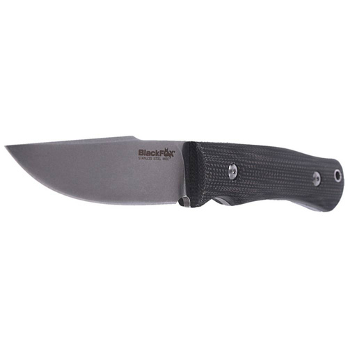 FOX - Tactical Knife Explorator Linen Micarta - 440C - Black - BF-749