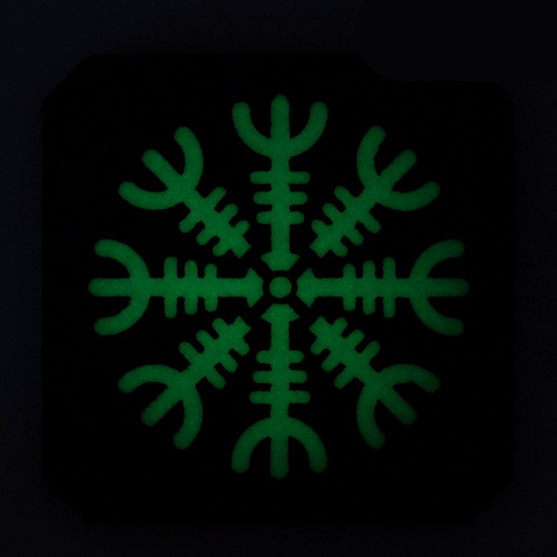 M-Tac - Helm of Terror Patch - 500D Cordura - Fluorescent - Laser Cut - Black/GID - 51220299